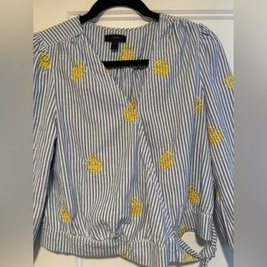 J.Crew embroidered Pineapple Top 🍍